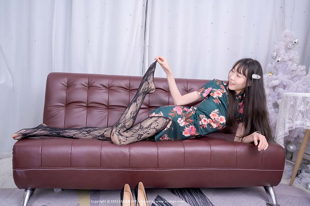 [SSA丝社]超清写真 NO.745 模特团团的黑丝网袜（下）