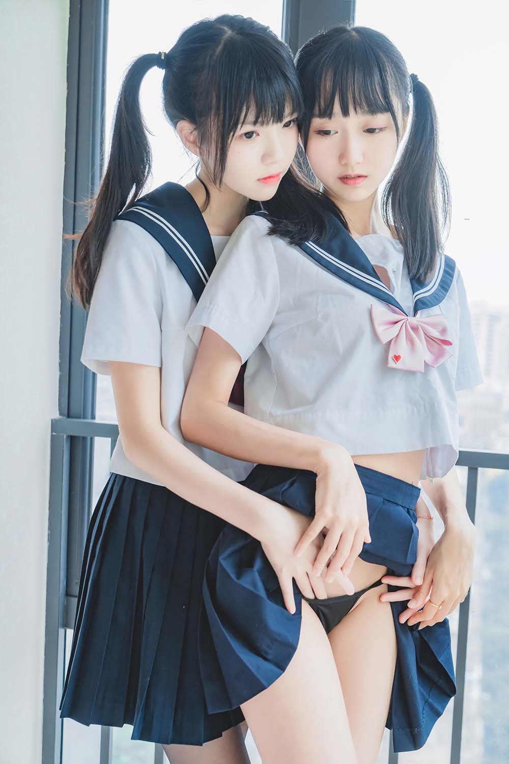 桜桃喵&木绵绵OwO 她 – 制服×制服