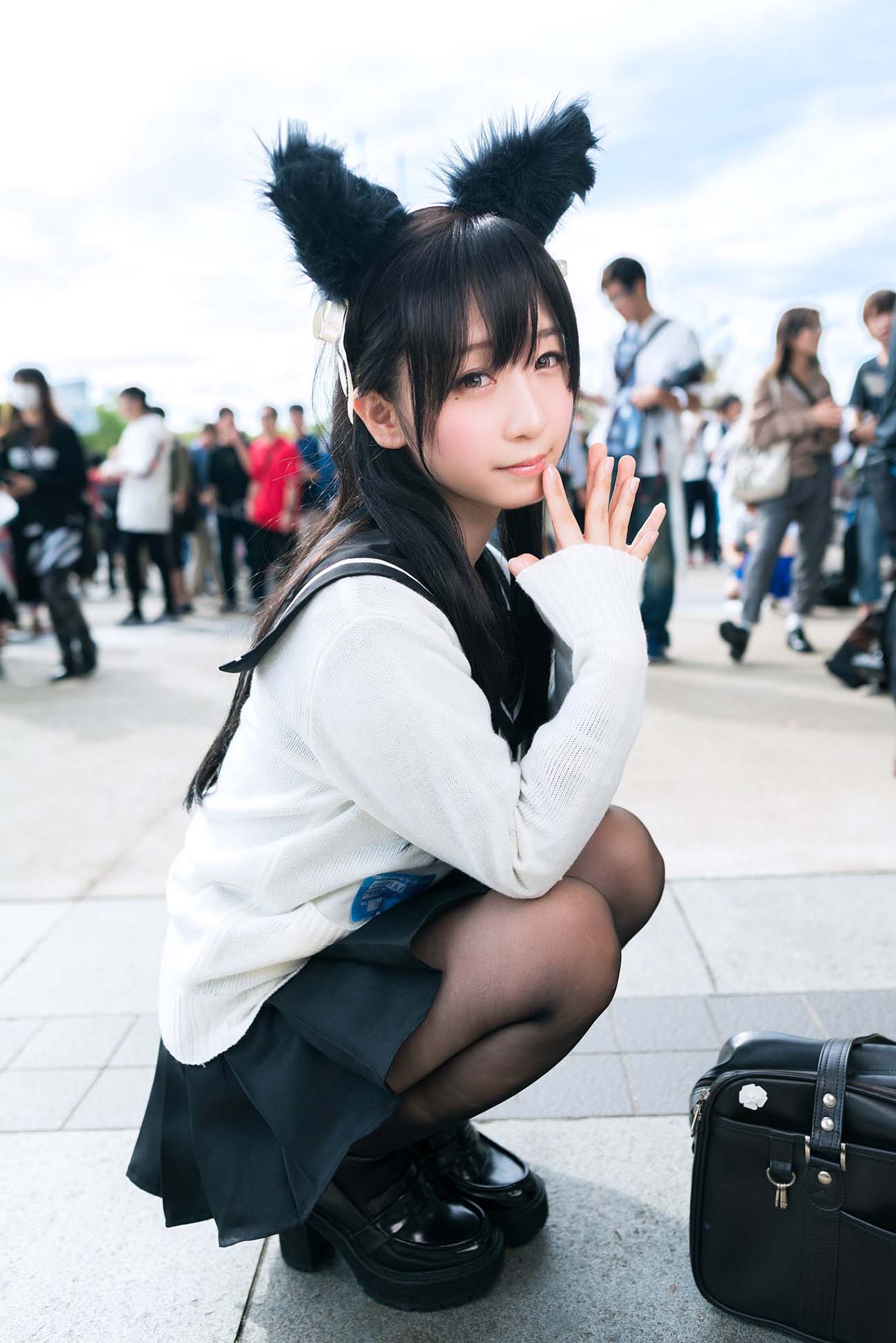 伊織もえ – 碧蓝航线爱宕cos(附赠万圣节)003