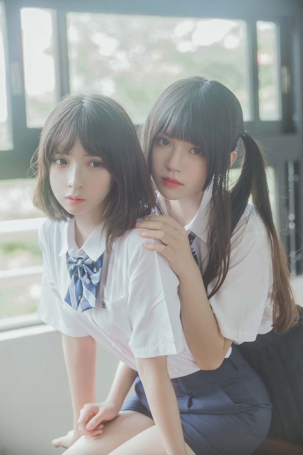 桜桃喵&疯猫ss – JK百合 01