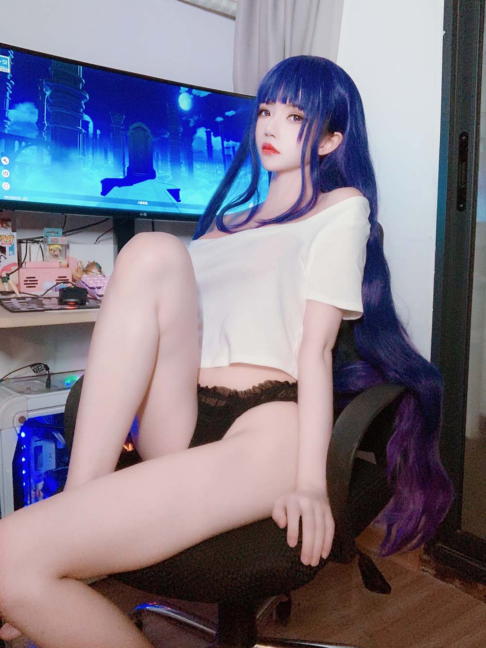 桜桃喵 – 雷电将军自拍