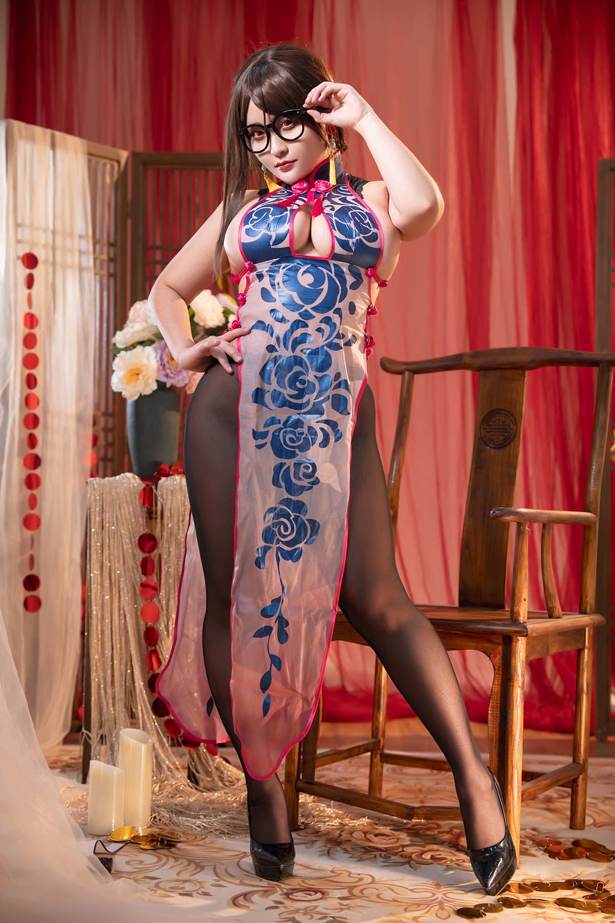 洛璃LoLiSAMA – 虞姬旗袍