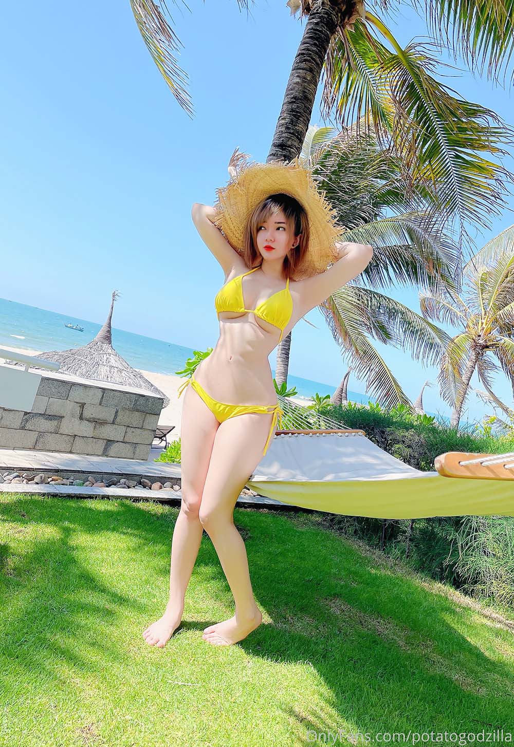 Potato Godzilla – Yellow Bikini