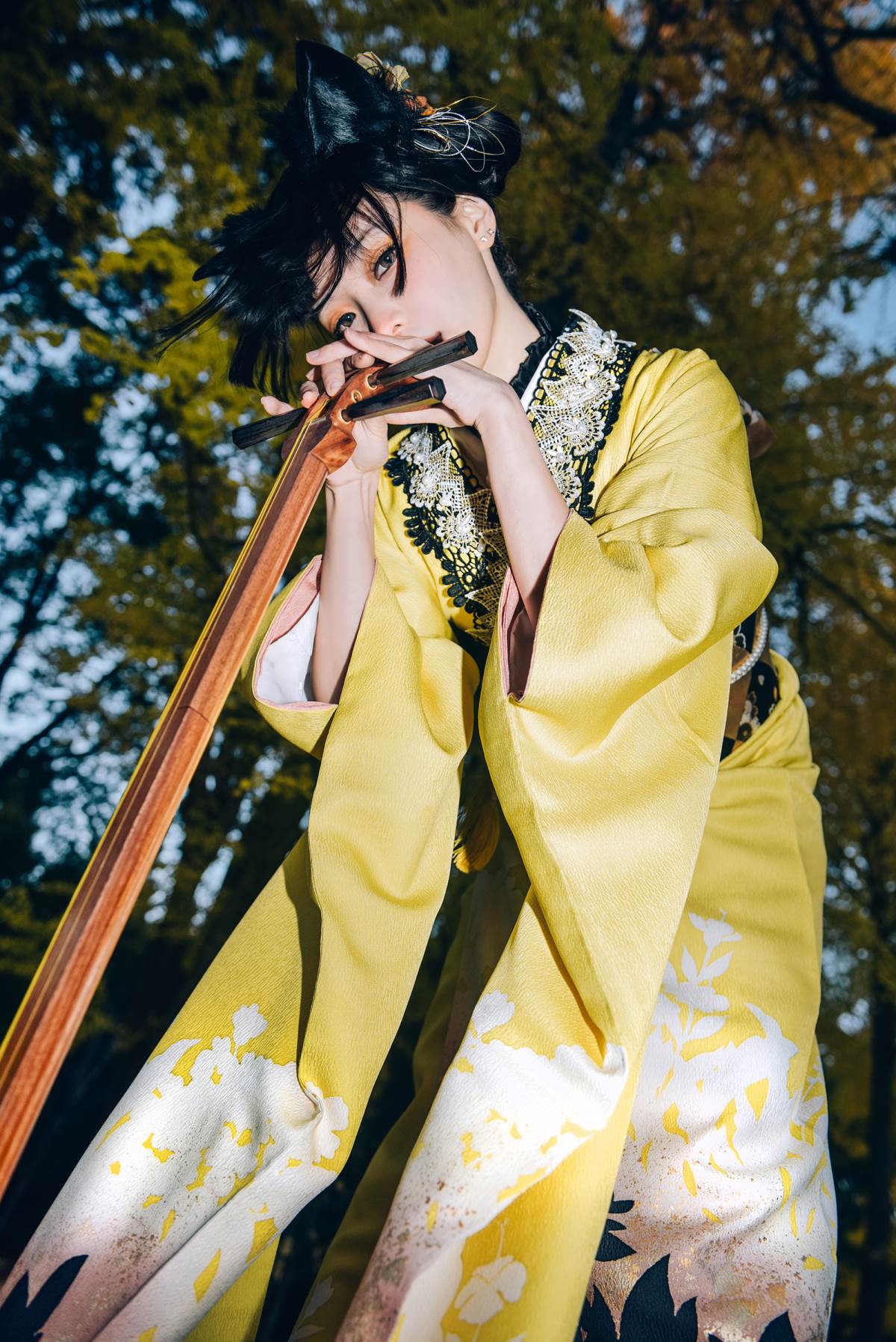 Ely_eee(ElyEE子) – Ginkgo Black Cat 銀杏黑貓