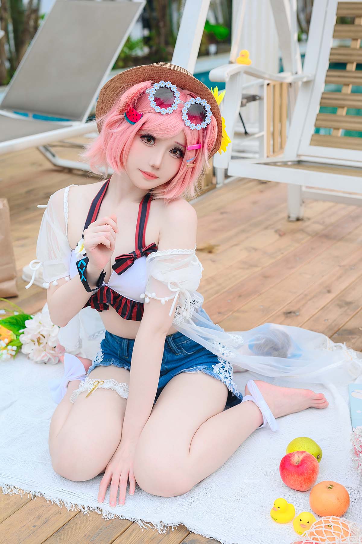 焖焖碳 – 明日方舟 澄闪泳装