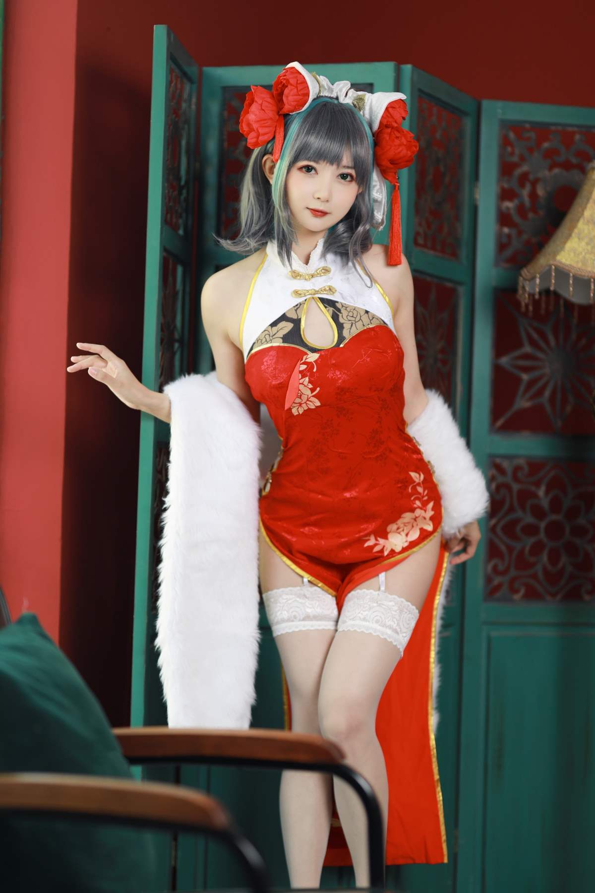 51酱 – 碧蓝航线 柴郡 新春旗袍