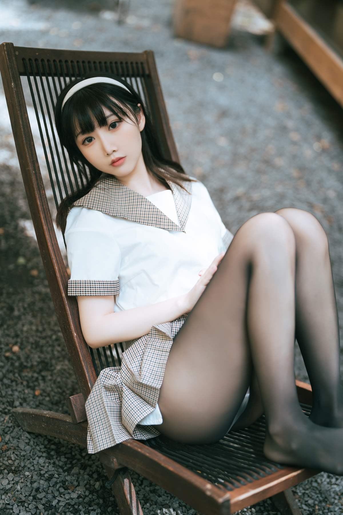 面饼仙儿 – 黑丝露营JK