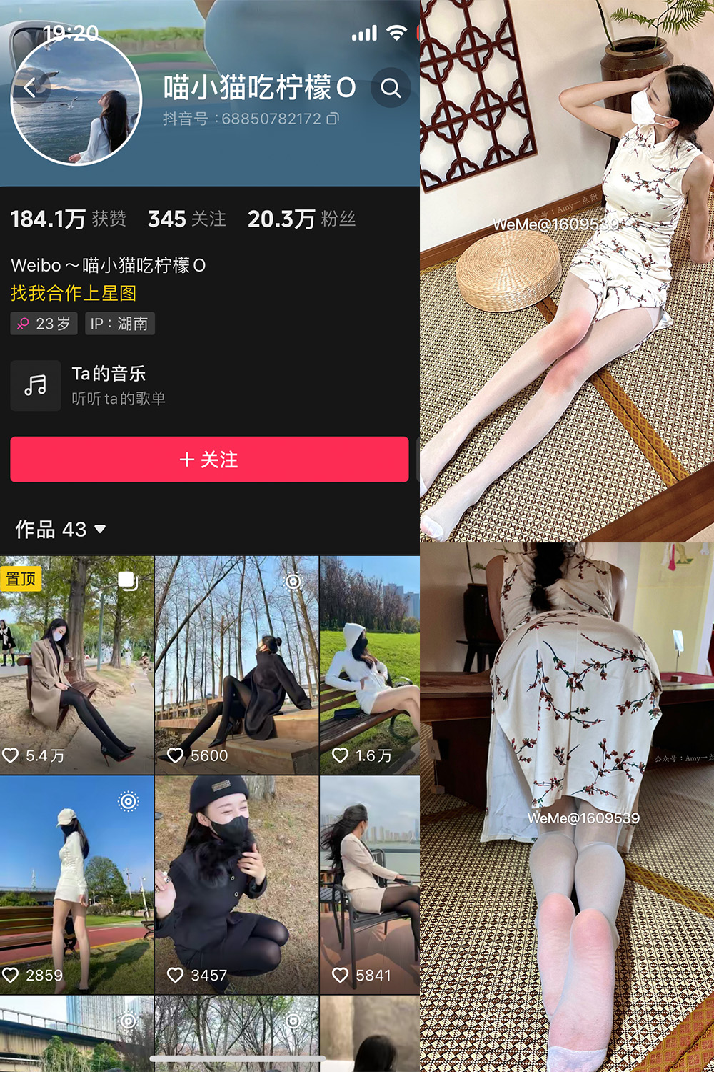 抖音 喵小猫吃柠檬 微密圈 NO.005期